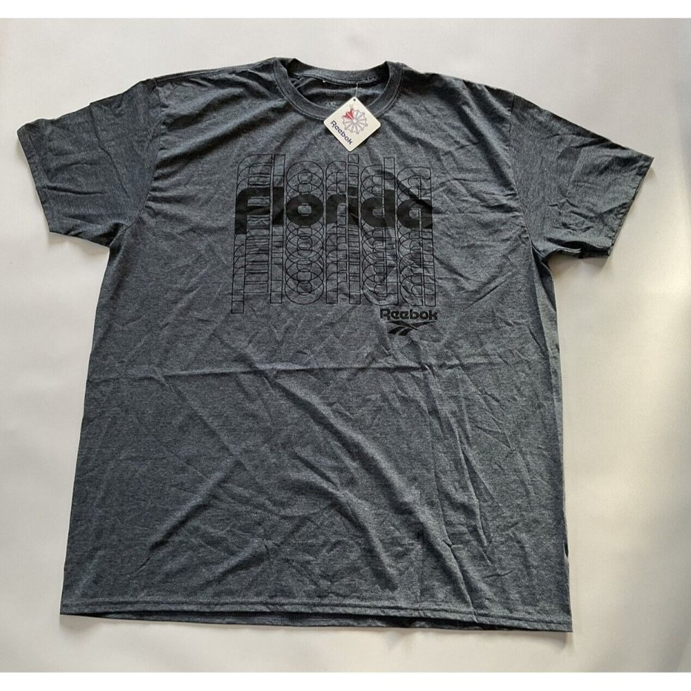 Reebok Men’s Training Florida T-Shirt In Grey Heather Size 2XL